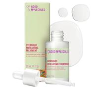 Good Molecules Trattamento esfoliante durante la notte, esfoliante per il viso con formula leggera AHA e BHA, minimizza i pori, cura della pelle del viso con acido glicolico e salicilico