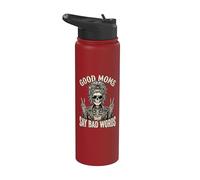 Good Moms Say Bad Words & Messy Chignon Scheletro Stainless Steel Insulated Water Bottle
