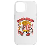 Good Mood, Funny Food, Fast Food finger chips, French fries Custodia per iPhone 14
