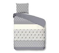 GOOD MORNING 5772 Grijs-Copripiumino in Flanella, 140 x 220 cm, Cotone, Grigio, 140x220
