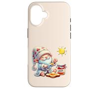 Good Morning Gnome With Jam Jar For Teacher Summer Break Custodia per iPhone 16