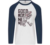 Good Morning Mamma Caffè Halloween Uomo L/S Baseball T-Shirt