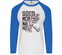 Good Morning Mamma Caffè Halloween Uomo L/S Baseball T-Shirt