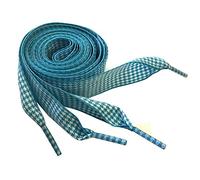 Good.news Lacci piatti larghi 2,5 cm, con gambe piatte a scacchi, 120 cm, N. 31, 47inch
