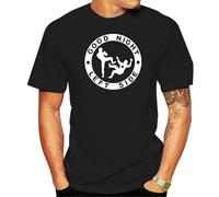 Good Night Left Side T Shirt Men Short Sleev Tee Novelty Funny Graphic T-Shirts Fashion Streetwear Ropa Hombre Camisetas Black XXL