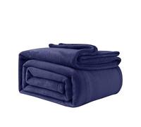 Good Nite Coperta in pile soffice, 200 x 230 cm, per divani, morbida, grande, per adulti, lavabile in lavatrice (blu navy, king size)
