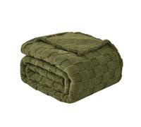 Good Nite Coperta Pile Matrimoniale Letto Singolo Plaid Saldo Calda Primavera Estiva Autunno Inverno Coperta a Scacchi Quattro Stagioni Morbido Accogliente e Caldo(230x270cm Verde Oliva)