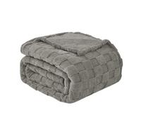 Good Nite Coperta Pile Matrimoniale Letto Singolo Plaid Saldo Calda Primavera Estiva Autunno Inverno Coperta a Scacchi Quattro Stagioni Morbido Accogliente e Caldo(130x150cm Grigio)