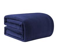 Good Nite Plaid Coperta Pile Singolo 200 x 230 cm - Coperta Plaid Super Morbida, Coperta Calda Invernale, per Plaid Divano, Copriletto, Blu Navy