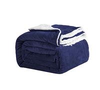Good Nite Coperta Plaid 130x150 cm da letto in Flanella Sherpa Blanket,leggera,tinta unita,per divano
