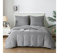 Good Nite Copripiumino Matrimoniale 135x200 Bedding Copripiumino 2 Pezz Microfibra Copripiumino 135x200cm + Federe 80x80cm×1 Grigio