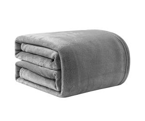 Good Nite Cuddle coperta Fluffy Fleece Day coperta per adulti Soft Sofa coperta Warm & Machine Washable Grey