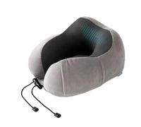Good Nite Cuscino Da Viaggio Memory Foam In Aereo Regolabile, Grigio | Cuscino Viaggio Ergonomico Con Borsa Trasporto, Mascherina Occhi E Tappi Auricolari, Perfetto Per Treno, Campeggio E Ufficio