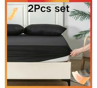 Good Nite Lenzuolo tenditore in 2 pezzi Profondità extra 30 cm Borse Lenzuolo in poliestere lavabile in lavatrice morbida e traspirante