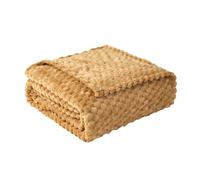 Good Nite Morbida coperta in microfase, 270 x 230 cm, coperta in pile per divano e letto, camera da letto, ufficio, beige