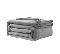 Good Nite Morbida coperto in pile, 230 x 270 cm, coperta per divano, morbida e grande, lavabile in lavatrice, colore: grigio