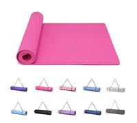 Good Nite Tappetini da Yoga da Donna Antiscivolo Con Superficie Testurizzata, Spessore 6 Mm, Con Cinghia Per Il Trasporto, Tappetino per Yoga, Pilates, Ginnastica (183 * 61 * 0,6 Cm)