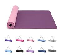 Good Nite Tappetini da Yoga da Donna Antiscivolo Con Superficie Testurizzata, Spessore 6 Mm, Con Cinghia Per Il Trasporto, Tappetino per Yoga, Pilates, Ginnastica (183 * 61 * 0,6 Cm)