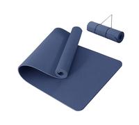 Good Nite Tappetino da yoga per esercizi e fitness, 10 mm, extra spesso, antiscivolo, per sport, pilates, palestra, resistenza per pavimento, tappetino con cinghia per il trasporto, 183 x 61 x 1 cm