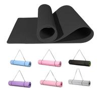 Good Nite Tappetino da yoga per esercizi e fitness, extra spesso, antiscivolo, per sport, pilates, palestra, resistenza al pavimento, con cinghia per il trasporto