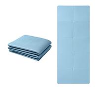 Good Nite Tappetino da Yoga Pieghevole Antiscivolo Portatile Pieghevole Leggero per Ginnastica Pilates Sport Viaggi Yoga 183 x 61 x 0,6 cm (Blu)