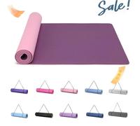 Good Nite Tappetino yoga antiscivolo e strutturato 183x61 cm 6/10 mm di spessore con cintura per il trasporto Materiale TPE plum 183*61*0.06cm