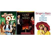 Good Ol Fashion Entertainment: The Wizard Of Oz + Gone With The Wind + Singin' In The Rain (3 DVD/ Feature Film Set)