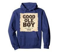 Good Ole Boy - Amo da Pesca Vintage da Uomo Felpa con Cappuccio, Unisex per Adulti, Navy, L