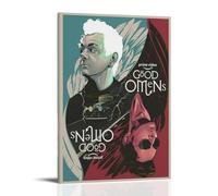 Good Omens- Le opere d'arte per pittura a olio sono durevoli, impermeabili e facili da pulire in stanze, salotti, camere da letto, cucine e facili da montare; stile telaio: 50 x 75 cm