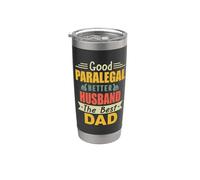 Good Paralegal Better Husband The Best Dad For Fathers Day Bicchiere termico in acciaio inox doppia parete