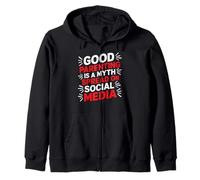 Good Parenting Is A Myth Spread On Social Media - Felpa con Cappuccio