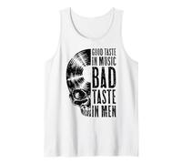 Good Taste in Music Bad Taste in Men Vinyl Lover Skull LP Canotta
