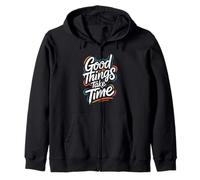 Good Things Take Time - Citazione Motivazionale di Inspring Felpa con Cappuccio