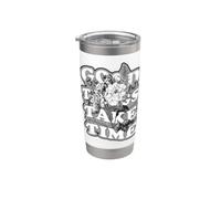 Good Things Take Time - Grafica floreale botanica con citazione Bicchiere termico in acciaio inox doppia parete