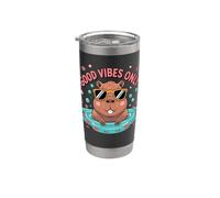 Good Vibes Only - Cool Capybara Vibes - Divertente regalo Capybara Bicchiere termico in acciaio inox doppia parete