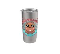 Good Vibes Only - Cool Capybara Vibes - Divertente regalo Capybara Bicchiere termico in acciaio inox doppia parete