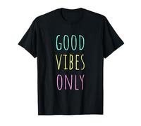 Good Vibes Only - Maglietta con citazione positiva ispiratrice Maglietta
