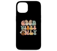 Good-Vibes Only Peace Sign Love anni '60 '70 Hippie Goodvibes Custodia per iPhone 13