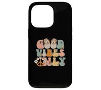 Good-Vibes Only Peace Sign Love anni '60 '70 Hippie Goodvibes Custodia per iPhone 13 Pro