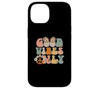Good-Vibes Only Peace Sign Love anni '60 '70 Hippie Goodvibes Custodia per iPhone 14
