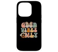 Good-Vibes Only Peace Sign Love anni '60 '70 Hippie Goodvibes Custodia per iPhone 14 Pro