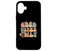 Good-Vibes Only Peace Sign Love anni '60 '70 Hippie Goodvibes Custodia per iPhone 16 Plus