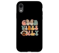 Good-Vibes Only Peace Sign Love anni '60 '70 Hippie Goodvibes Custodia per iPhone XR