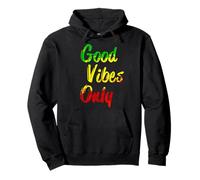 Good Vibes Only Reggae Reggaeton Music Regalo Divertente Felpa con Cappuccio