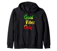 Good Vibes Only Reggae Reggaeton Music Regalo Divertente Felpa con Cappuccio