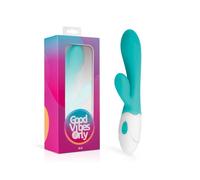 Vibratore Bliss Rabbit Solo Buone Vibrazioni" con Stimolatore Clitorideo Ricaricabile (Turchese)"