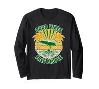 Good Vibes Strong Roots People EST 6 Agosto 1962 Giamaicano Maglia a Manica