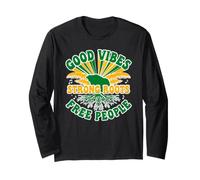 Good Vibes Strong Roots People Giamaica EST 6 Agosto 1962 Maglia a Manica