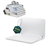 GOOD YOURKON STUFF Supporto per libri invisibile, moderno, per libri, portata: 15 kg, montaggio a parete, 16,2 x 11,3 x 21,1 cm, 1 ripiano