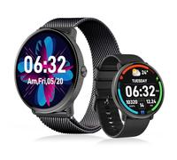 Goodatech SmartWatch da 1,4 pollici per uomini e donne con telefonata, impermeabile IP68, smart watch, fitness tracker (nero)
